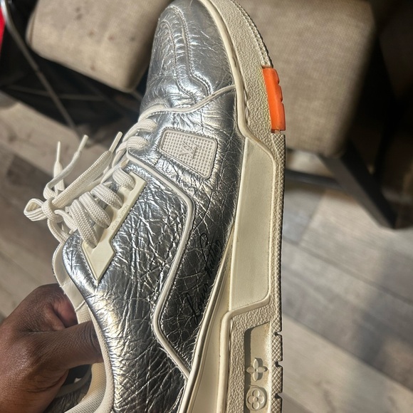 Louis Vuitton Silver Sneakers - Picture 10 of 10